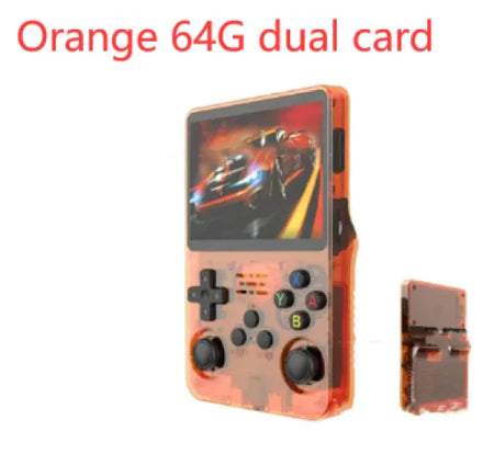 Retro R36S Portable Video Game Console - Orange