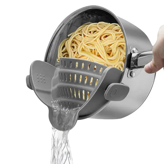 Multi-Functional Silicone Clip-On Strainer