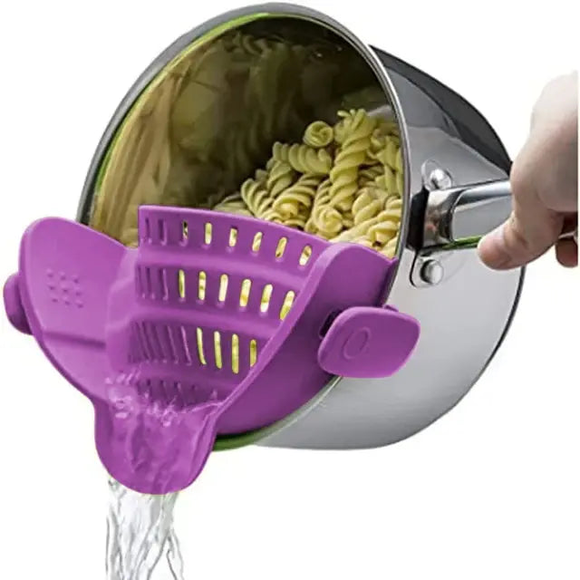 Multi-Functional Silicone Clip-On Strainer